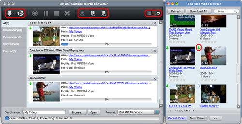 ImTOO YouTube to iPod Converter for Mac